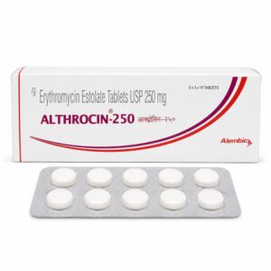 Althrocin 250 mg - Authentic Erythromycin Antibiotic Tablets