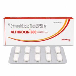 Althrocin 500 mg - Authentic Erythromycin Antibiotic Tablets