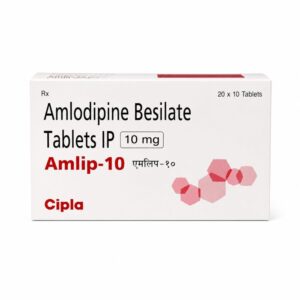 Amlip 10 mg (Amlodipine) front box