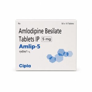 Amlip 5 mg (Amlodipine) front box