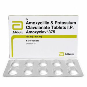 Amoxyclav 375 mg - Authentic Amoxicillin and Clavulanate Potassium Antibiotic Tablets