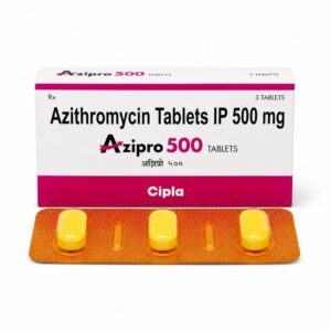 Azipro 500 mg - Authentic Azithromycin Antibiotic Tablets