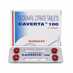 Caverta 100 mg - Authentic Sildenafil Citrate Tablets for Erectile Health.