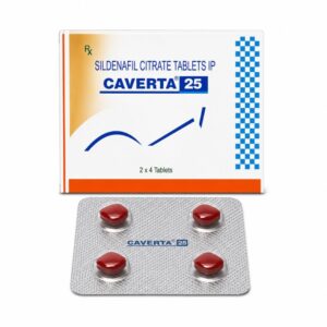 Caverta 25 mg - Authentic Sildenafil Citrate Tablets for Targeted Vascular Support.