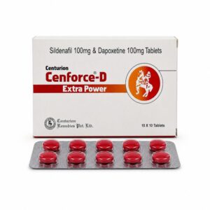Cenforce D Extra Power 200 mg - Authentic Sildenafil and Dapoxetine Combination Tablets.