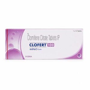 Clofert 100 mg (Clomiphene) front box