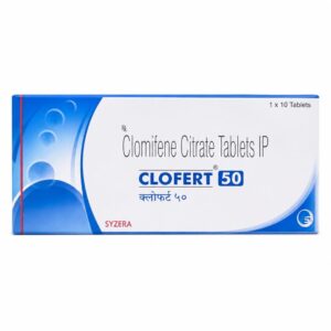 Clofert 50 mg (Clomiphene) front box
