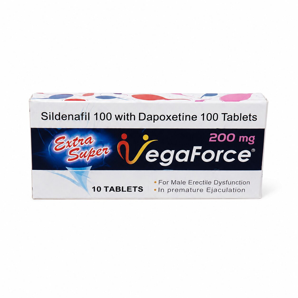 Extra Super Vegaforce 200 mg (Sildenafil /Dapoxetine) 2 Extra Super Vegaforce 200 mg (Sildenafil /Dapoxetine) front box