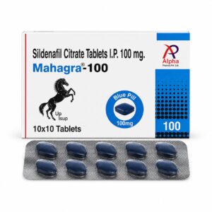 Mahagra 100 mg (Sildenafil Citrate) front box with strip