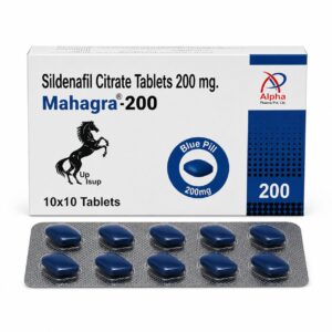 Mahagra 200 mg (Sildenafil Citrate) box with strip