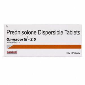 Omnacortil 2.5 mg (Prednisolone) front box