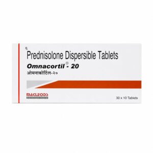 Omnacortil 20 mg (Prednisolone) front box