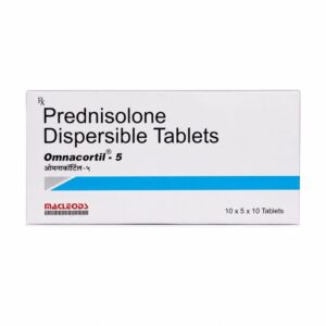 Omnacortil 5 mg (Prednisolone) front box