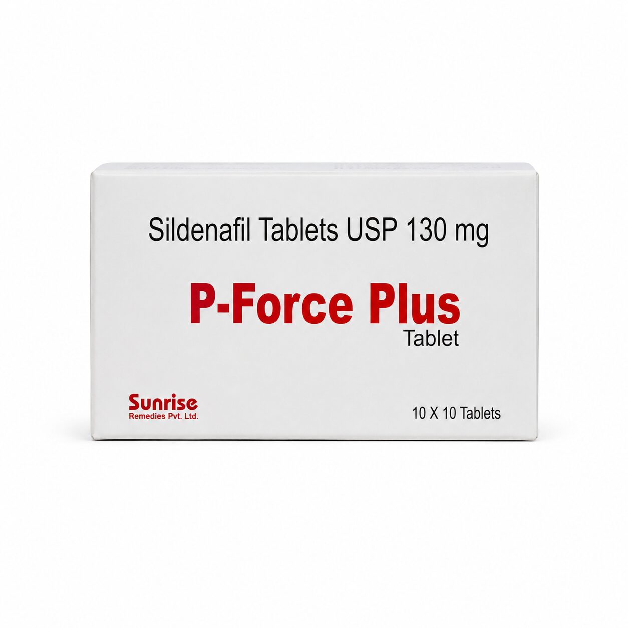 P Force Plus 130 mg (Sildenafil Citrate) 1 P Force Plus 130 mg front box