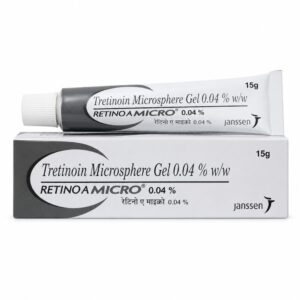 Retino A Micro 0.04% Gel (Tretinoin Microsphere Gel) front box with tube