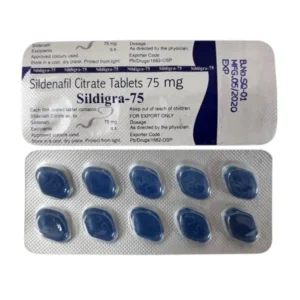 Sildigra 75mg - Authentic Sildenafil Citrate Tablets for Erectile Health.