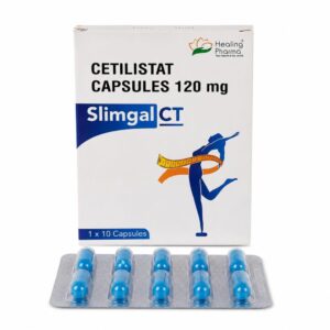 Slimgal CT 120 mg ( Cetilistat) front box with strip
