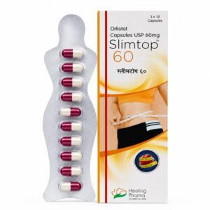 Slimtop 60 mg (Orlistat) front box with strip