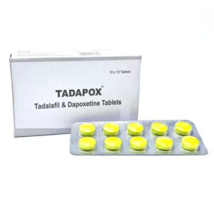 Tadapox 80 mg - Authentic Tadalafil and Dapoxetine Dual-Action Tablets.