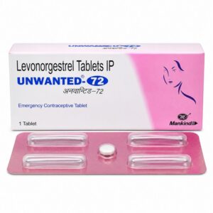 Unwanted-72 (Levonorgestrel) front box with strip