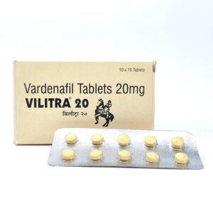 Vilitra 20 mg - Authentic Vardenafil Tablets for Rapid-Acting Vascular Support.