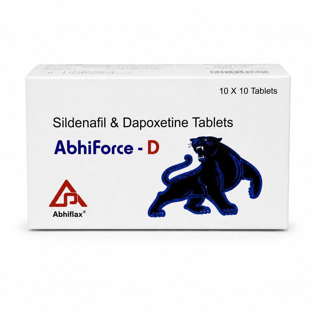 Abhiforce D 160 mg (Sildenafil Citrate) 2 Abhiforce D 160 mg front box