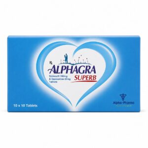 Alphagra Superb 160 mg front box