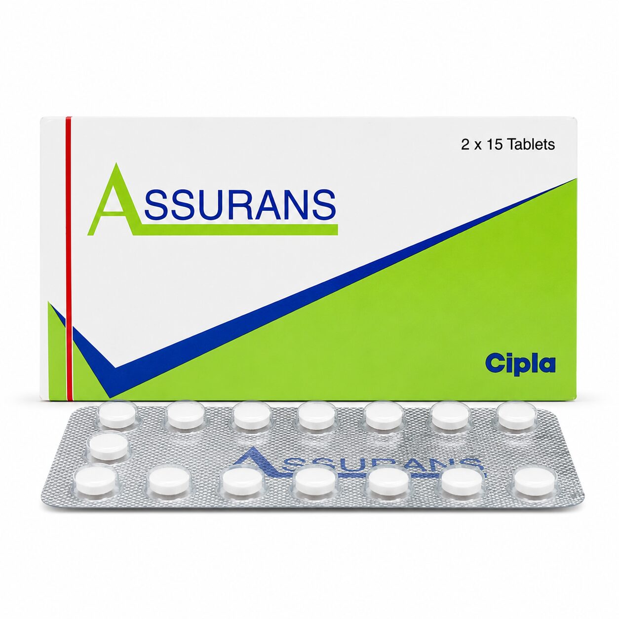 Assurans 20 mg (Slidenafil) 1 Assurans 20 mg front box with strip
