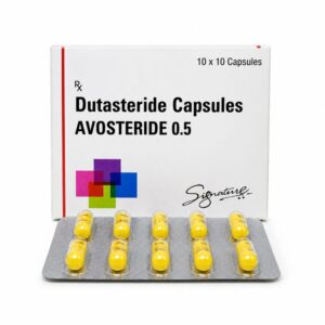 Avosteride 0.5 mg (Dutasteride) FRONT BOX WITH STRIP