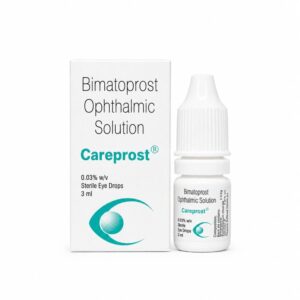 Careprost Eye Drops (3ml) front box with drop