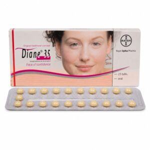 Diane 35 (Cyproterone/Ethinyl Estradiol) front box with strip