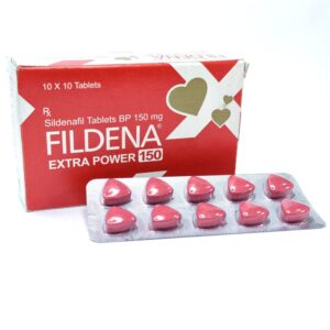 Fildena Extra power 150 mg - Authentic High-Potency Sildenafil Citrate Tablets.