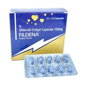 Fildena Super Active 100 mg - Authentic Sildenafil Citrate Soft Gel Capsules.