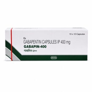 Gabapin 400 mg Capsule (Gabapentin) front box