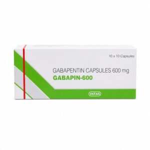 Gabapin 600 mg Capsule (Gabapentin) front box