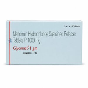 Glycomet 1000 mg (Metformin) front box