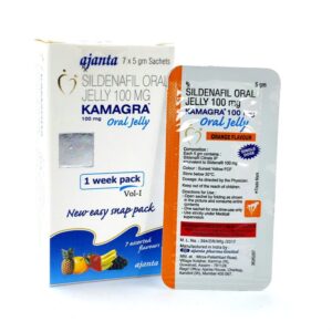 Kamagra Oral Jelly 100 mg - Authentic Sildenafil Citrate Jellies for Fast Absorption.
