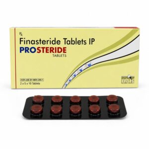 Prosteride 5 mg (Finasteride) front box with strip