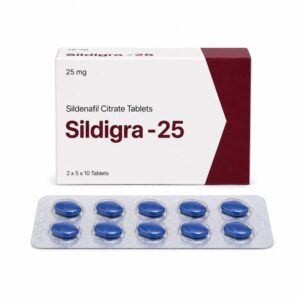 Sildigra 25mg - Authentic Sildenafil Citrate Tablets for Erectile Health.