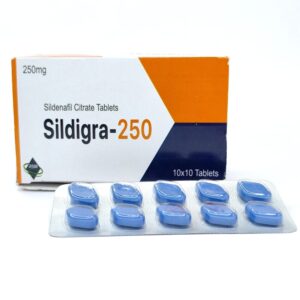 Sildigra 250 mg - Authentic Maximum-Strength Sildenafil Citrate Tablets.